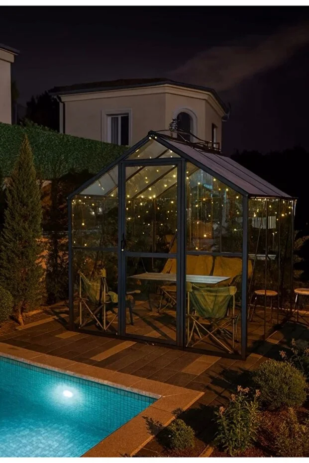 GARDEN GREENHOUSE, MODERN KIŞ BAHÇESİ, BAHÇE SERASI ( 228X232X230 )